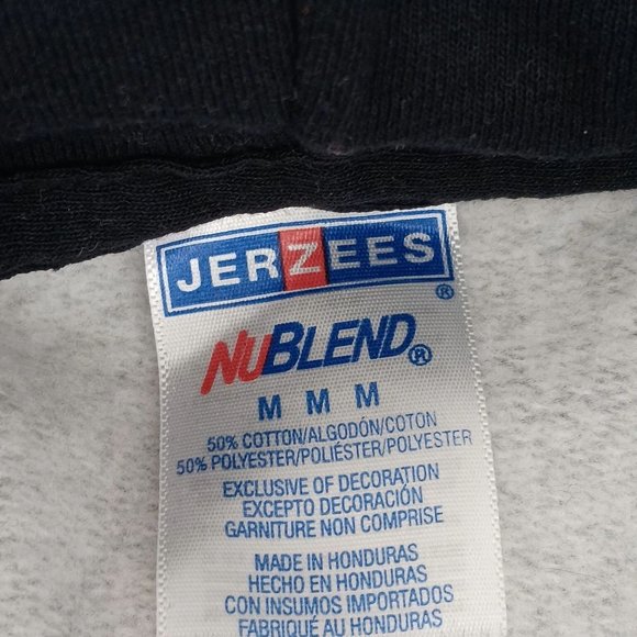 WOMENS BLACK/GRAY MEDIUM STAR PRINT PULLOVER HOODIE - Picture 7 of 16